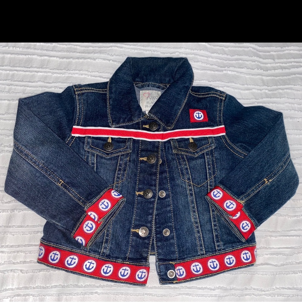 The children’s place nautical Jean jacket